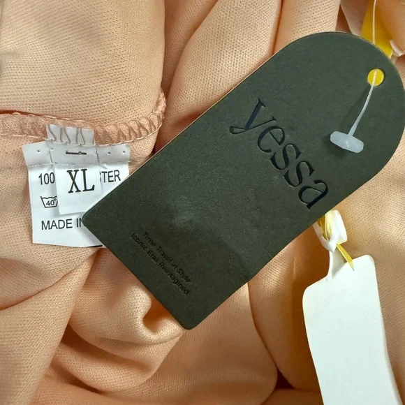 Blush Pink Art Deco Sequin Flapper Dress - Picture 7 of 7